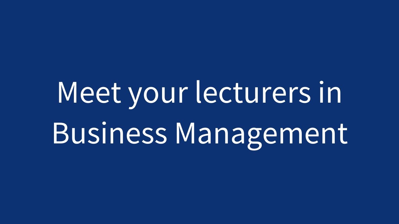 Faculty of Business Management